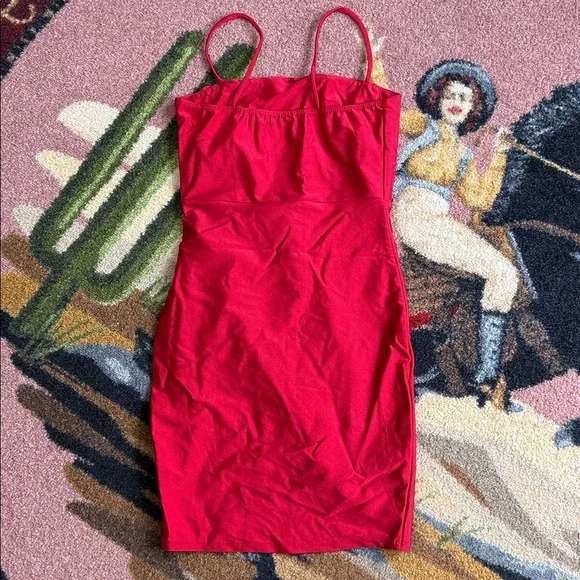 RED MINI DRESS - Picture 2 of 8